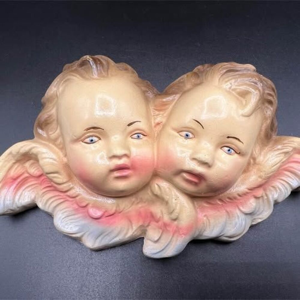 Cherub Angels Wall Hanging Vintage 1941 - 6”